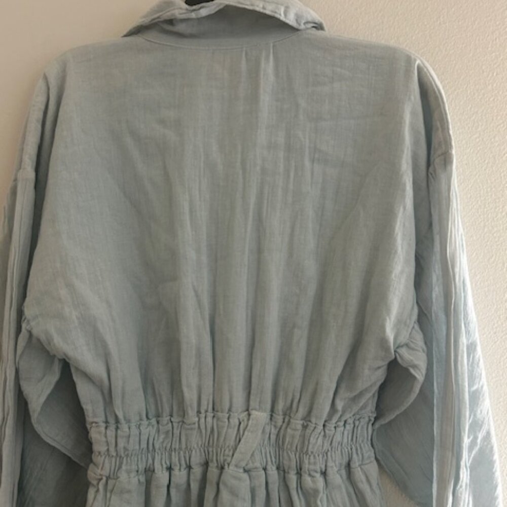 Jen's Pirate Booty x Free People Light Sky Blue Satisfaction Romper NWT - Picture 13 of 16